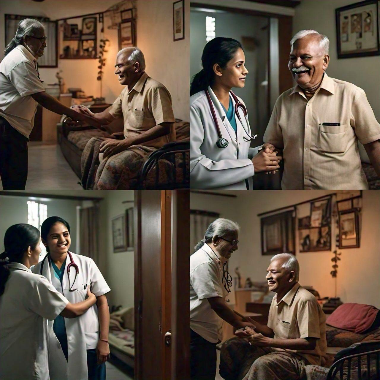 A vKutumb Mitra at a clinic visit